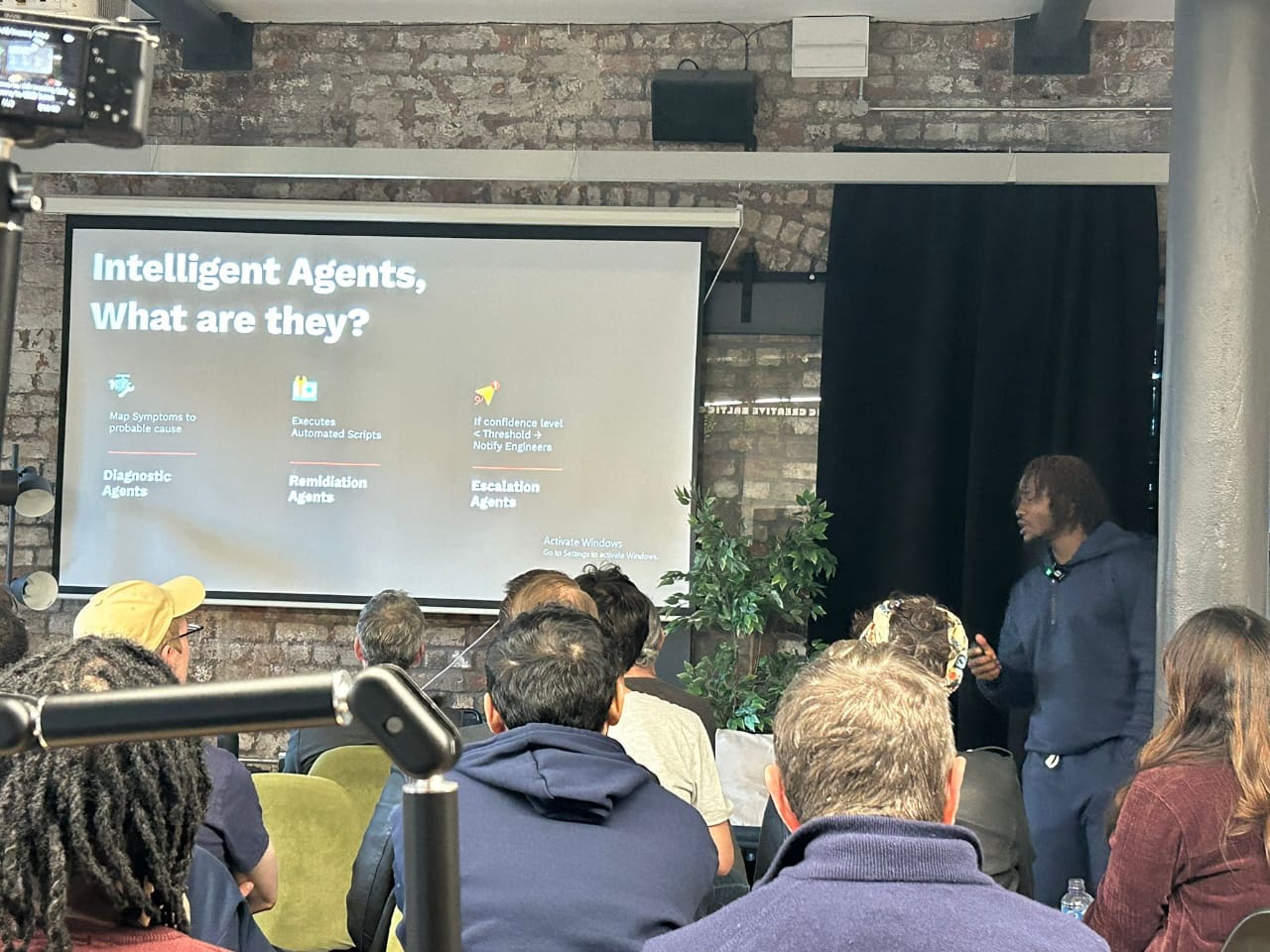 Faith Sodipe speaking at .NET Meetup Liverpool